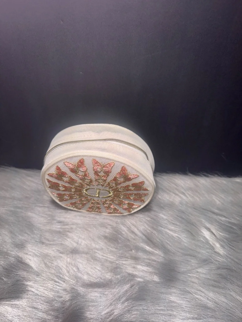Dior Round Cosmetic Pouch~NIB